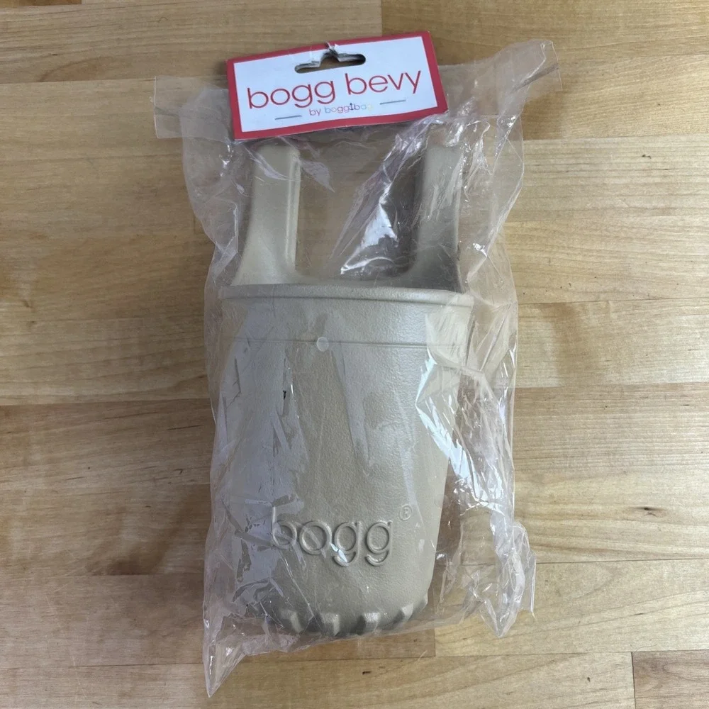 Authentic Bogg Bevy Cup Holder Beverage Carrier For Bogg Bag Latte Beige NEW